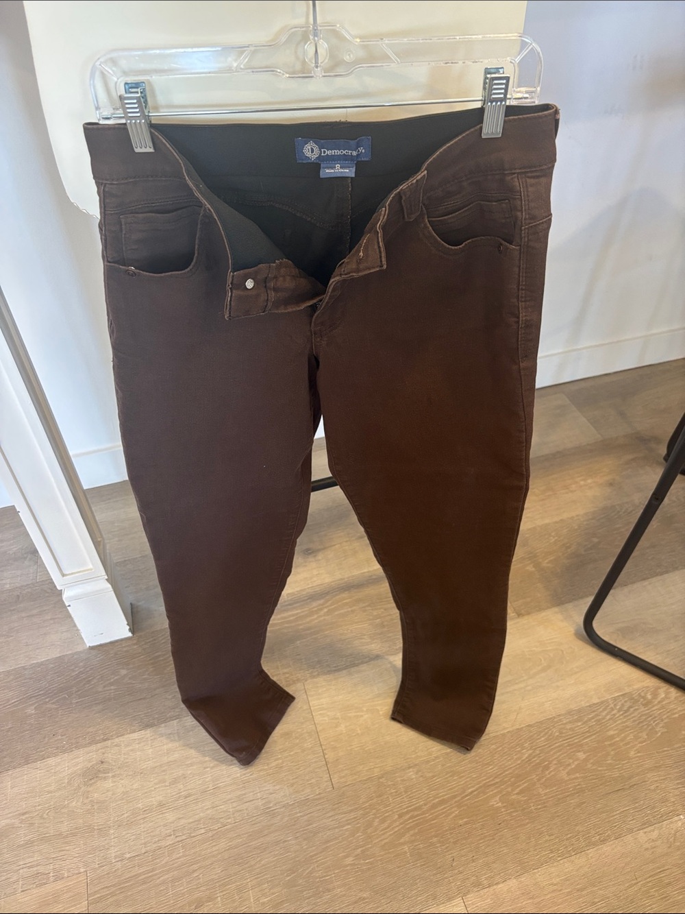 Democracy Women's Brown Ankle Slim Pants